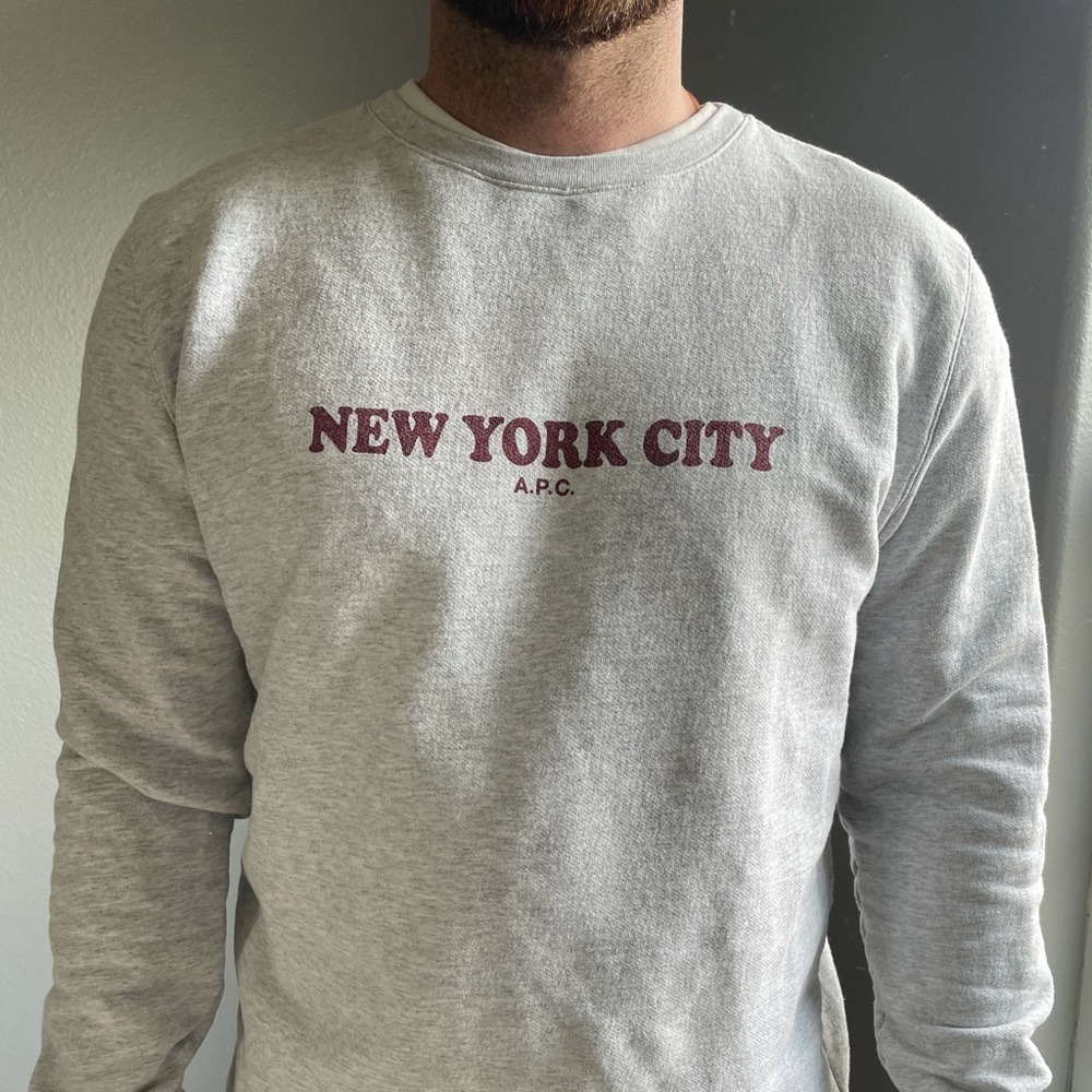A.P.C. New York City crew neck. Limited edition, only available in NYC stores